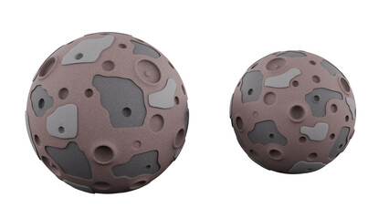 Stylized Asteroid isolated on white