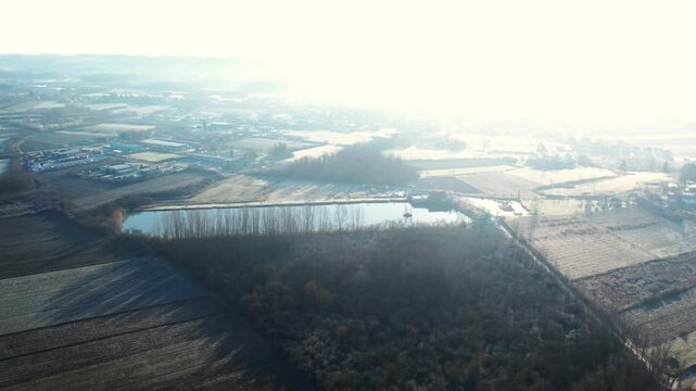 Exploring the serene landscapes of Ub Serbia during the golden hour of early morning