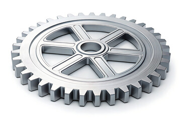 A massive gear icon symbolizing business operations and automation,