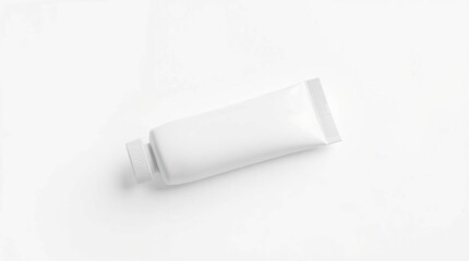 Blank White Tube Mockup Perfect for Skincare, Cosmetic, or Pharmaceutical Packaging Designs