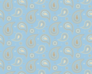 Swirling vintage at fashionable festive. Botanical tropical curve paisley. Symmetry template with flowery blossom.