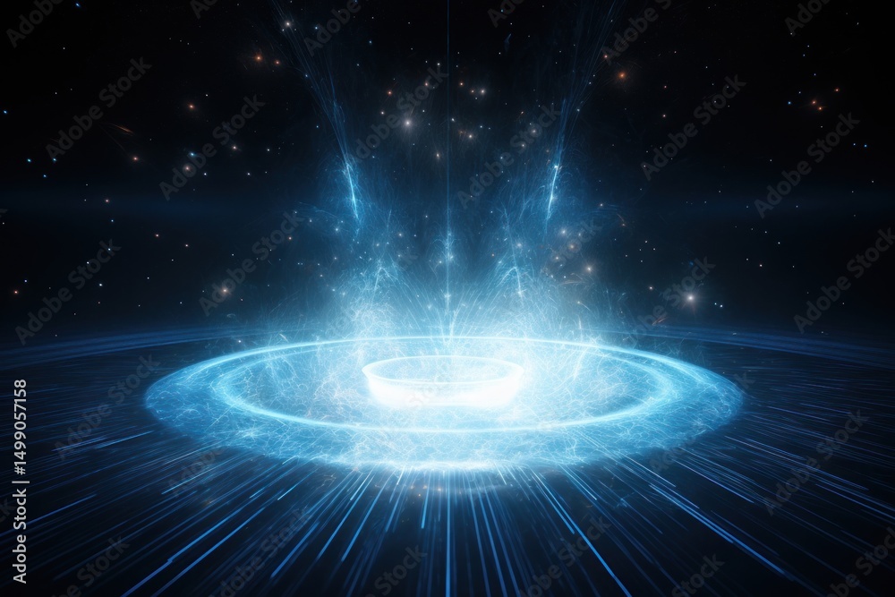 Wall mural light particle astronomy universe space.