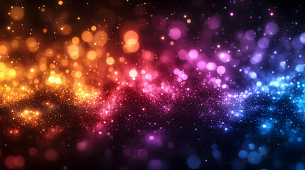 Colorful Bokeh Lights Abstract Background