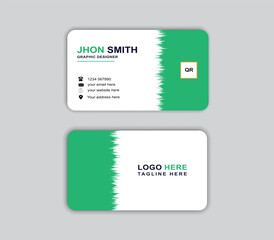 Modern corporate business card design,