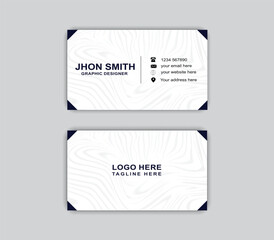 Modern corporate business card design,