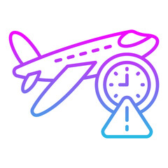 Flight delay Icon