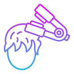 Obraz premium Hair straightener Icon
