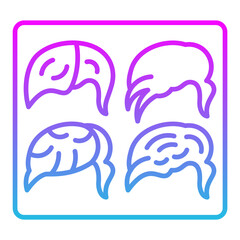 Obraz premium Hair styles Icon