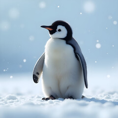 Obraz premium Small steps, soft feathers, and big wonder.