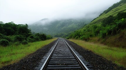 Fototapeta premium railway in the countryside