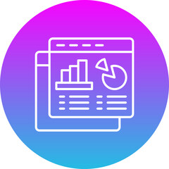 Fototapeta premium Analytics Icon