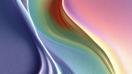 pastel rainbow color thick oil color flow and swirl abstract background