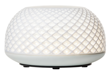 Modern decorative lamp with intricate geometric design isolated with transparent background