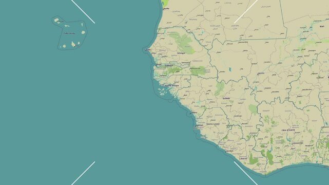Ilha Bubaque Island in the North Atlantic Ocean. Zoom