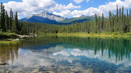 mountain lake in the mountains