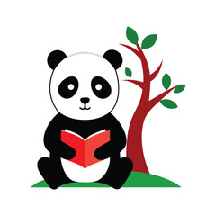 panda with tree