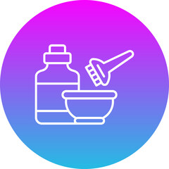 Hair dye kit Icon