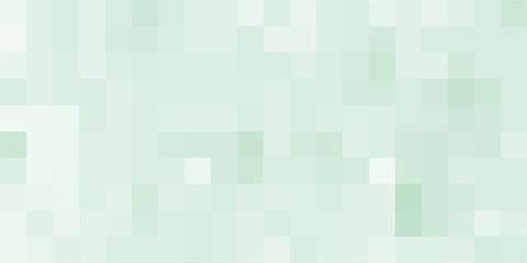 Abstract luxury light green background of cubes or boxes, Random scaled white cube boxes block pattern. Minimalistic idea of modern design with abstract geometric background.