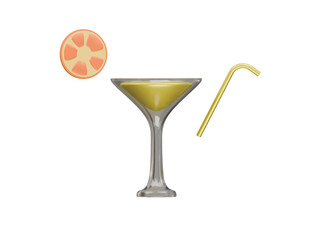 welcome juice icon 3d illustration render
