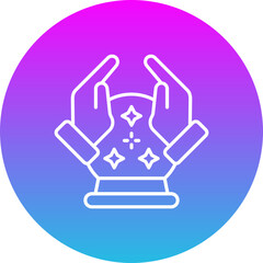Obraz premium Crystal ball Icon