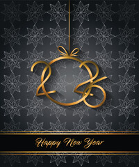 2026 Happy New Year background for your seasonal invitations, festive posters, greetings cards.