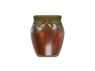 honey jar icon 3d illustration render