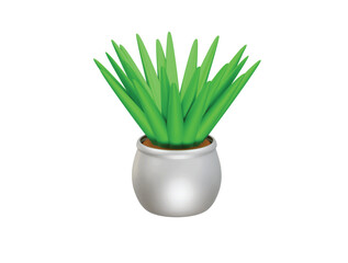 house plant icon 3d illustration render