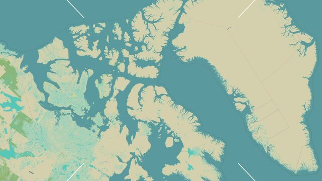 Bylot Island in the Baffin Bay. Zoom