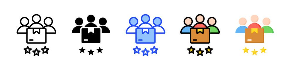 Customer Icon Collection With Multiple Styles