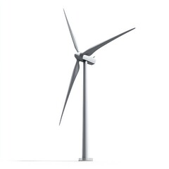 Isolated wind turbine graphic