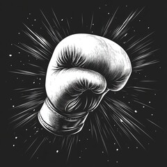 Boxing glove graphic design