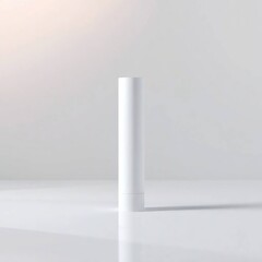 Ethereal White Tube Mockup A Surreal Dreamlike Vision of Minimalism and Soft Light