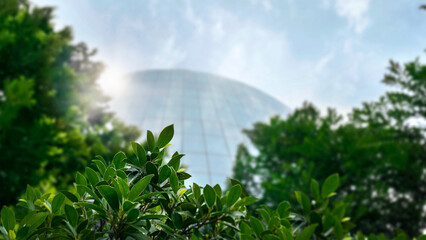 The green building concept emphasizes environmental sustainability by integrating green spaces to...