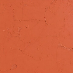 Fototapeta premium Realistic plaster texture in warm ochre and clay red with visible careless brush patterns
