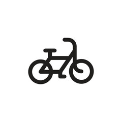 Bycicle icon vector. Linear style sign for mobile concept and web design. Bycicle symbol illustration. Pixel vector graphics - Vector.	