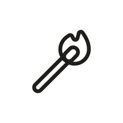 Match icon vector. Linear style sign for mobile concept and web design. Match symbol illustration. Pixel vector graphics - Vector.	