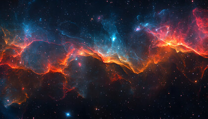 Fototapeta premium abstract cosmic space galaxy colorful texture pc desktop wallpaper background ai generated