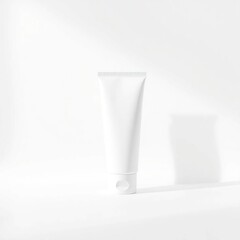 Blank white tube, studio shot (3)