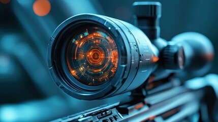 Fototapeta premium Futuristic sniper scope