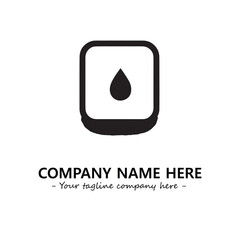 Water drop logo company design vector illustration