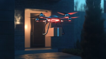 Drone delivery at night