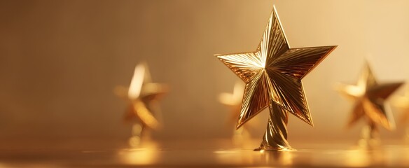 The Glimmering Golden Star Symbolizing Recognition and Achievement