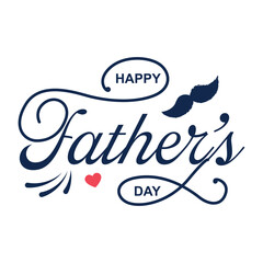 Happy Father’s Day Calligraphy design vector. Vector illustration.