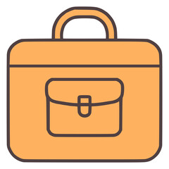 travel bag fashion lifestyle flat color vector illustration template design