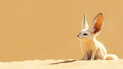 Fototapeta premium Desert Fox in the Sunlight
