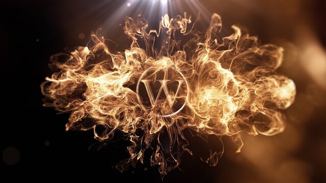 Gold Particle Title or Logo - Blockbuster Title