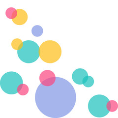 Transparent Bubbles Corner