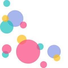 Transparent Bubbles Corner