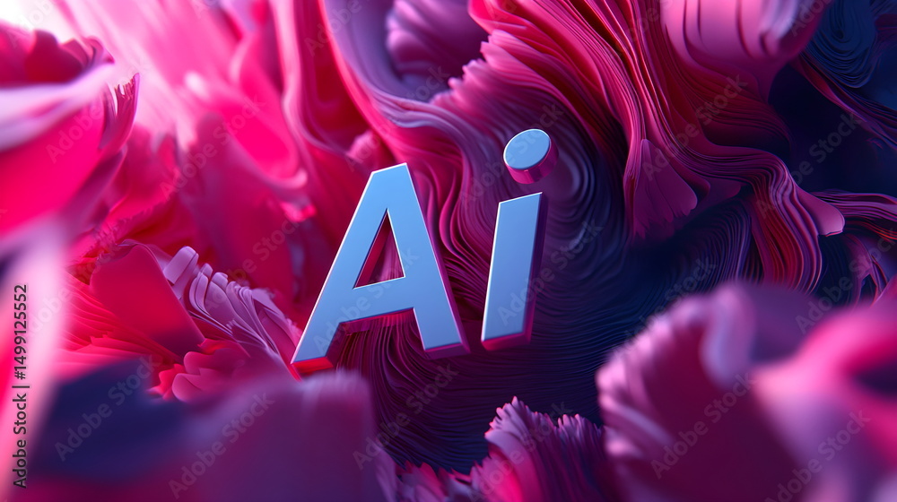Fototapete 3d text 