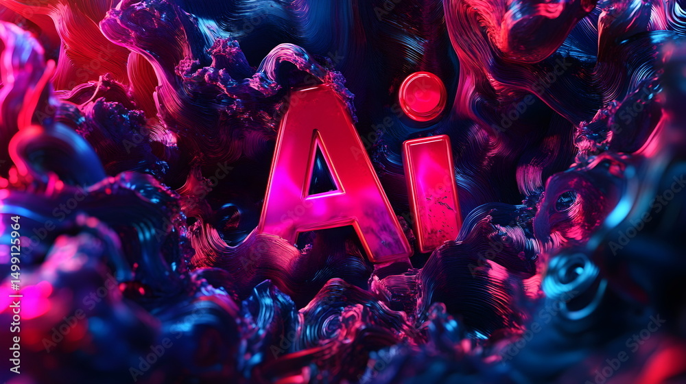 Fototapete 3d text 